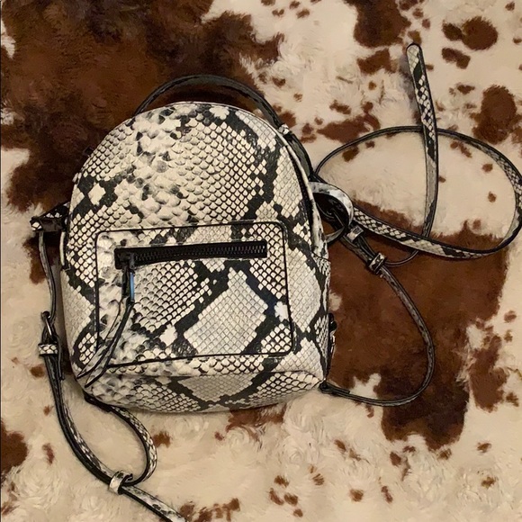 Princess Polly Handbags - PRINCESS POLLY SNAKESKIN MINI BACKPACK